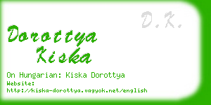 dorottya kiska business card